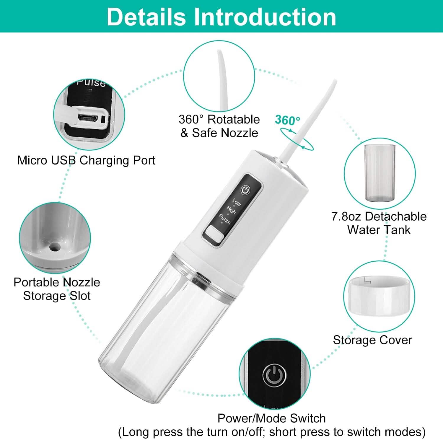 Hydropulseur Portable Rechargeable