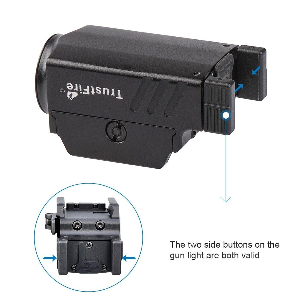 Projecteur rechargeable étanche, haute luminosité réglable, lampe torche tactique LED USB super lumineuse, idéale comme cadeau, lampe de poche montable sur rail pour le camping, la randonnée, la pêche, le jogging et la marche en extérieur.