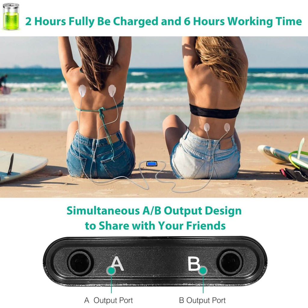 Appareil de massage à impulsions TENS rechargeable