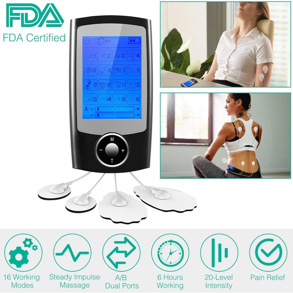 Appareil de massage à impulsions TENS rechargeable