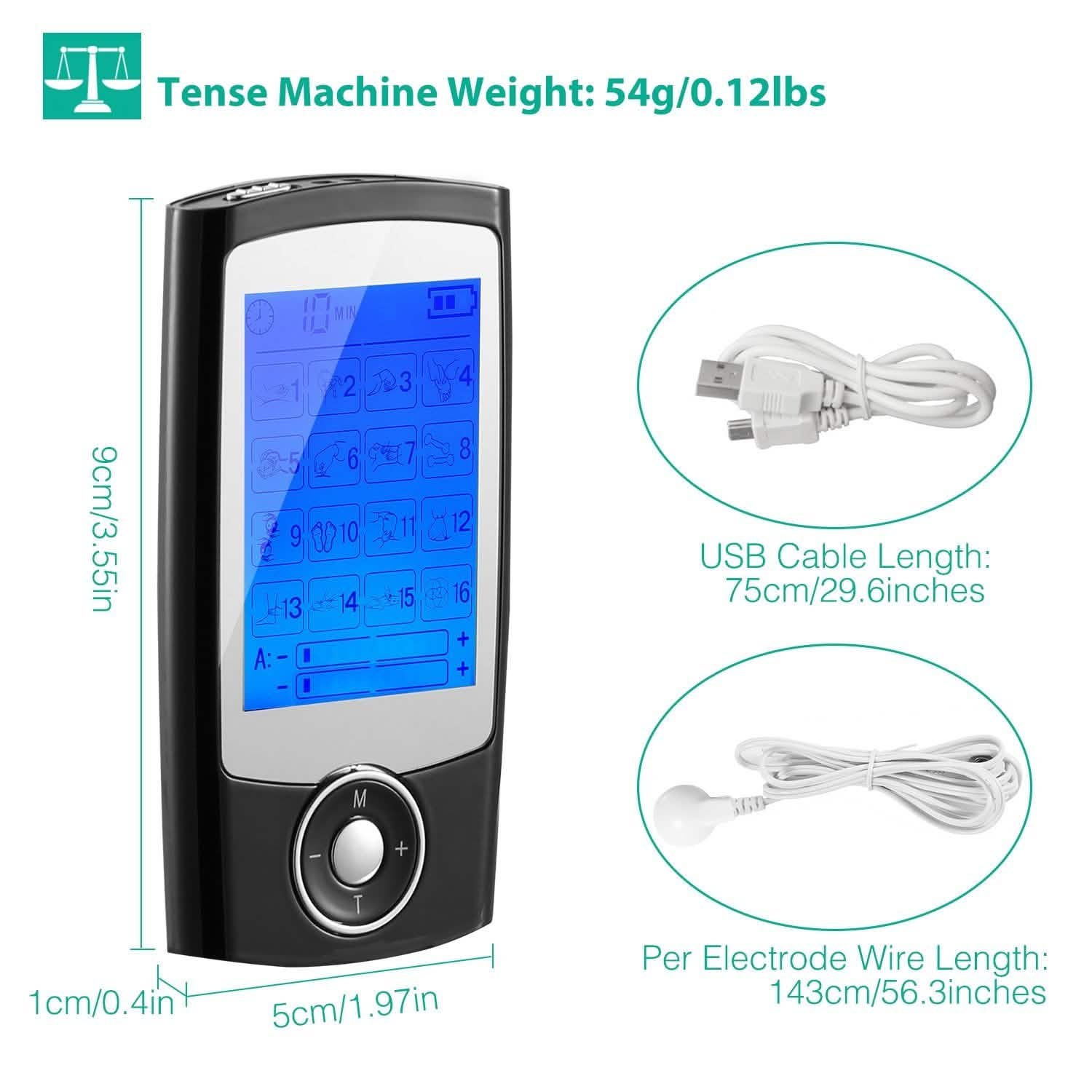Appareil de massage à impulsions TENS rechargeable
