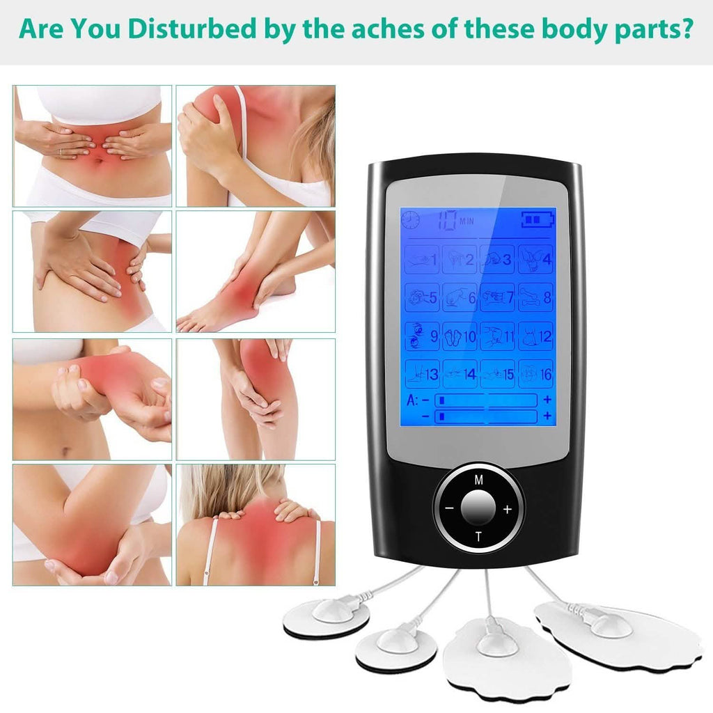 Appareil de massage à impulsions TENS rechargeable