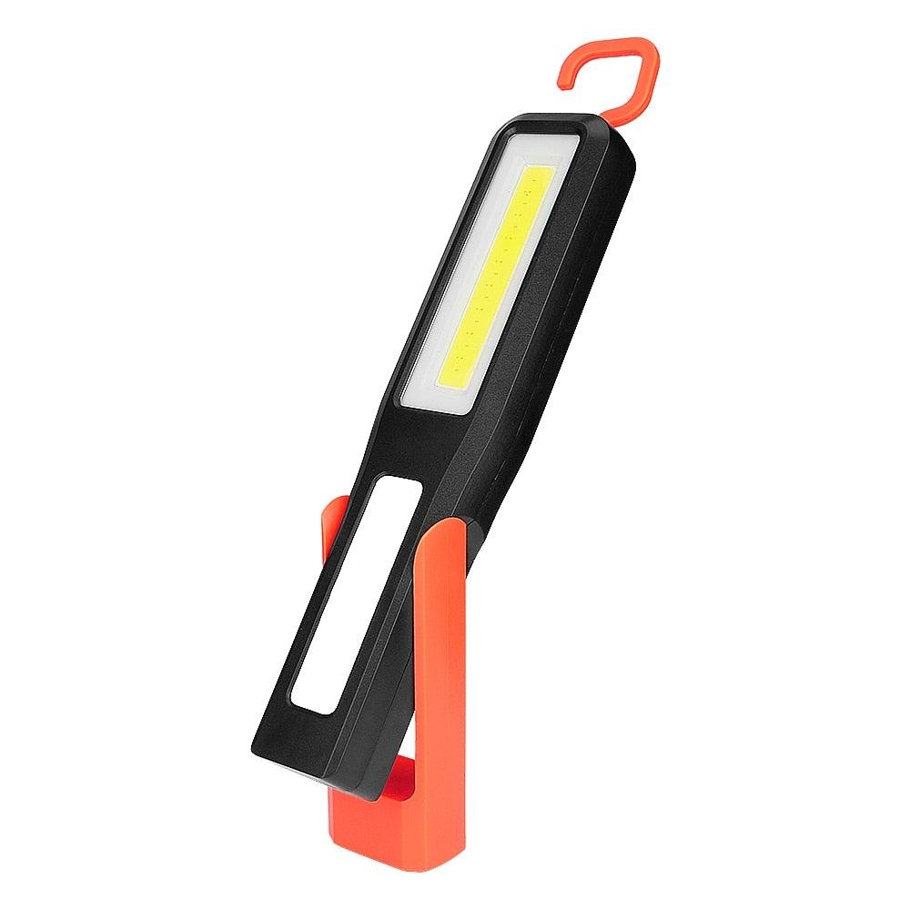 Lampes de travail à LED USB rechargeables Lampe de poche et lampe de travail lumineuses avec clip et base magnétique et clip rotatif Lampe de poche magnétique pour le travail, l'inspection, le camping, la réparation automobile et l'entretien