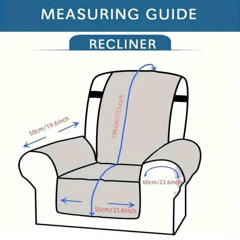 Housse de canapé inclinable, housse antidérapante pour fauteuil simple, protection de meuble.