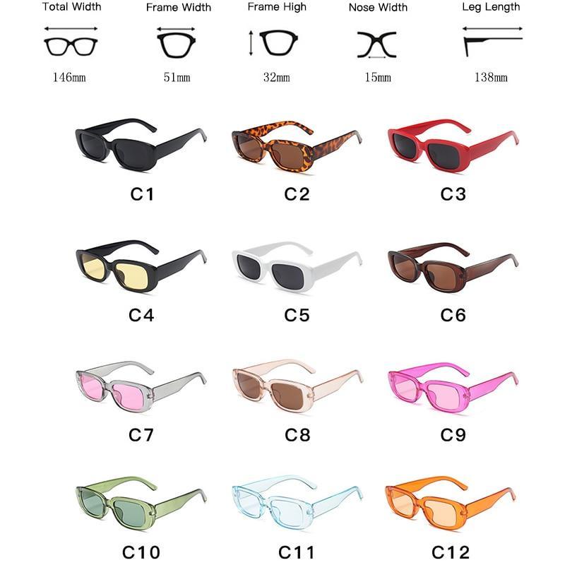 Lunettes de soleil rétro rectangulaires pour femmes, nouvelles lunettes de forme ovale pour femmes/hommes, nouvelles lunettes de vue rétro carrées pour femmes, montures de designer de luxe