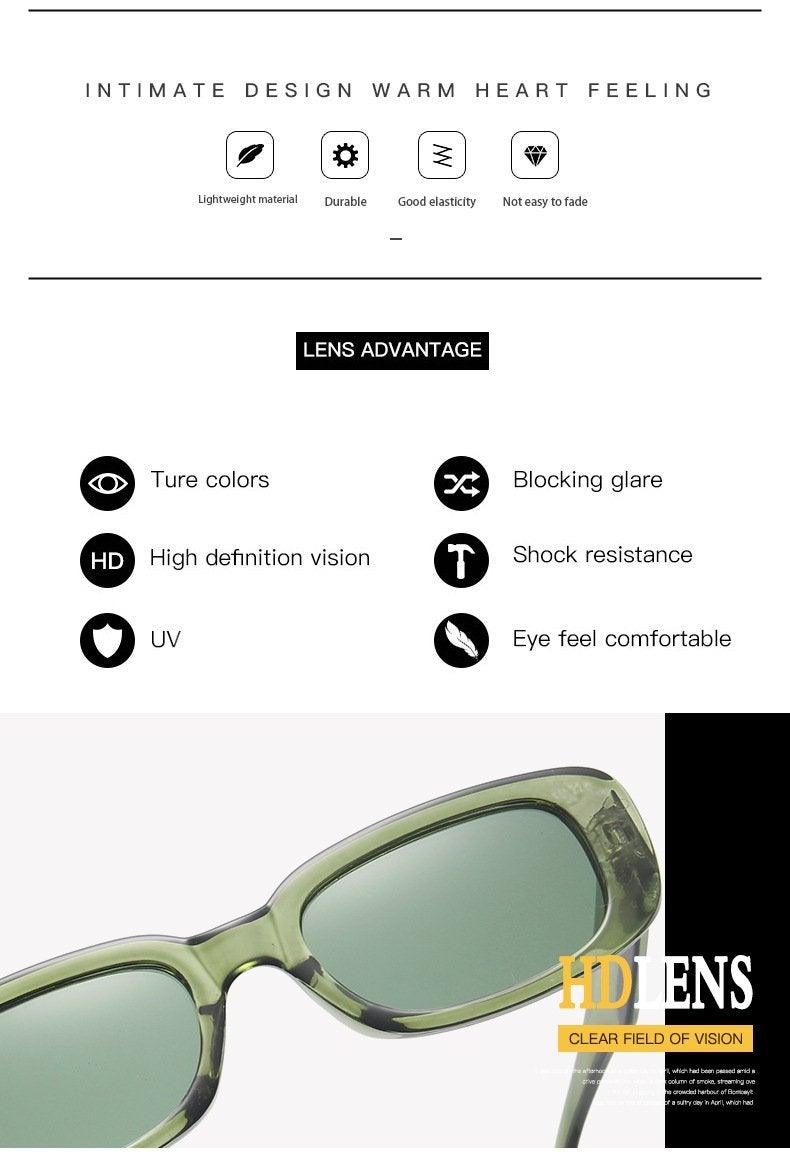 Lunettes de soleil rétro rectangulaires pour femmes, nouvelles lunettes de forme ovale pour femmes/hommes, nouvelles lunettes de vue rétro carrées pour femmes, montures de designer de luxe