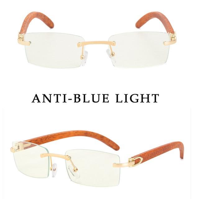 Lunettes de soleil rectangulaires pour hommes/femmes petites lunettes sans monture carrées lunettes de soleil pour hommes super claires sans monture lunettes de soleil classiques carrées de conduite