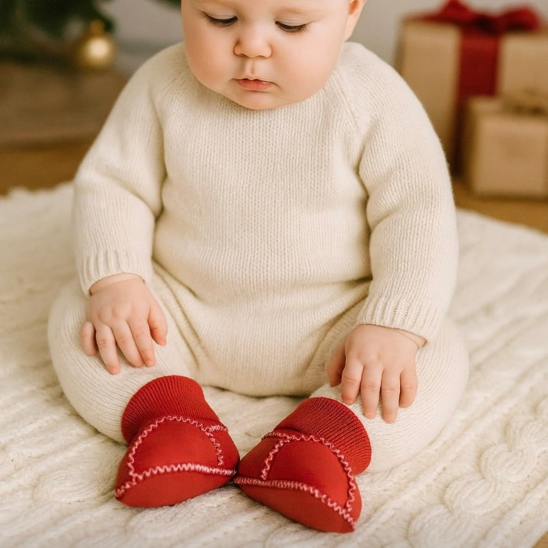 chaussons douillets| rouges