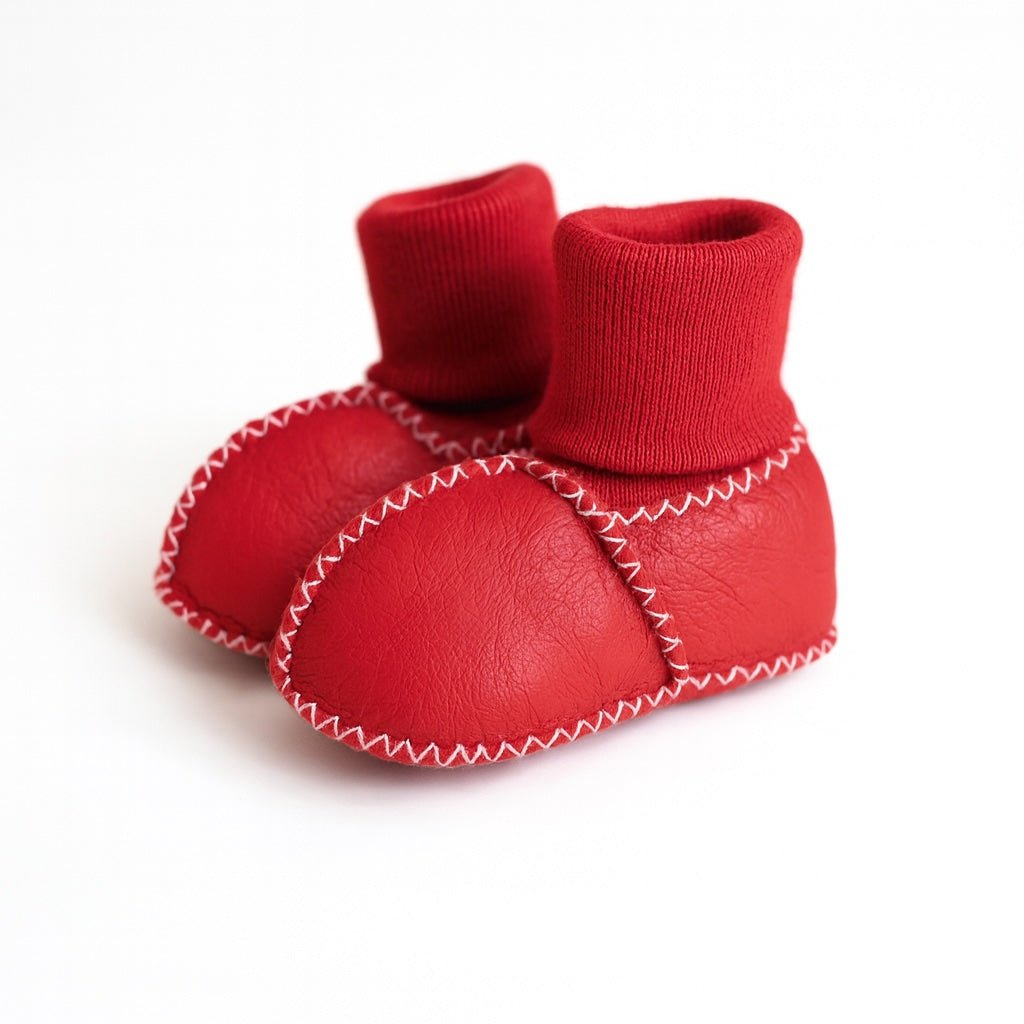 chaussons douillets| rouges