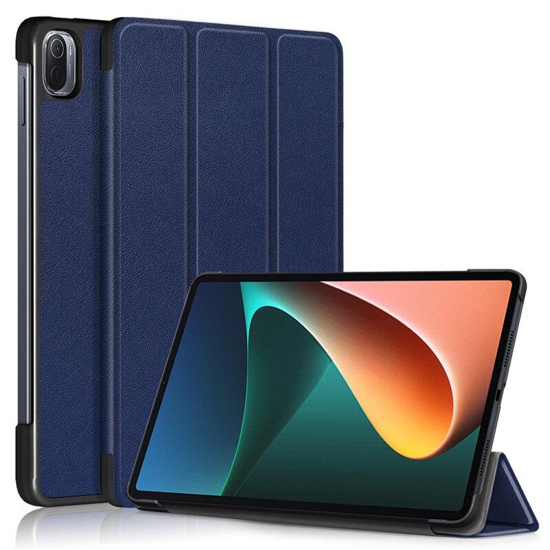 Redmi Pad 2022 10.6 Pour Tablette Xiaomi Pad 5 Étui Enfants Pliant Smart Cover Cuir Housse de Protection Mi Pad 5 Pro Étui Support Fonction Cuir Housse Imprimé Cuir de Haute Qualité Housse de Protection