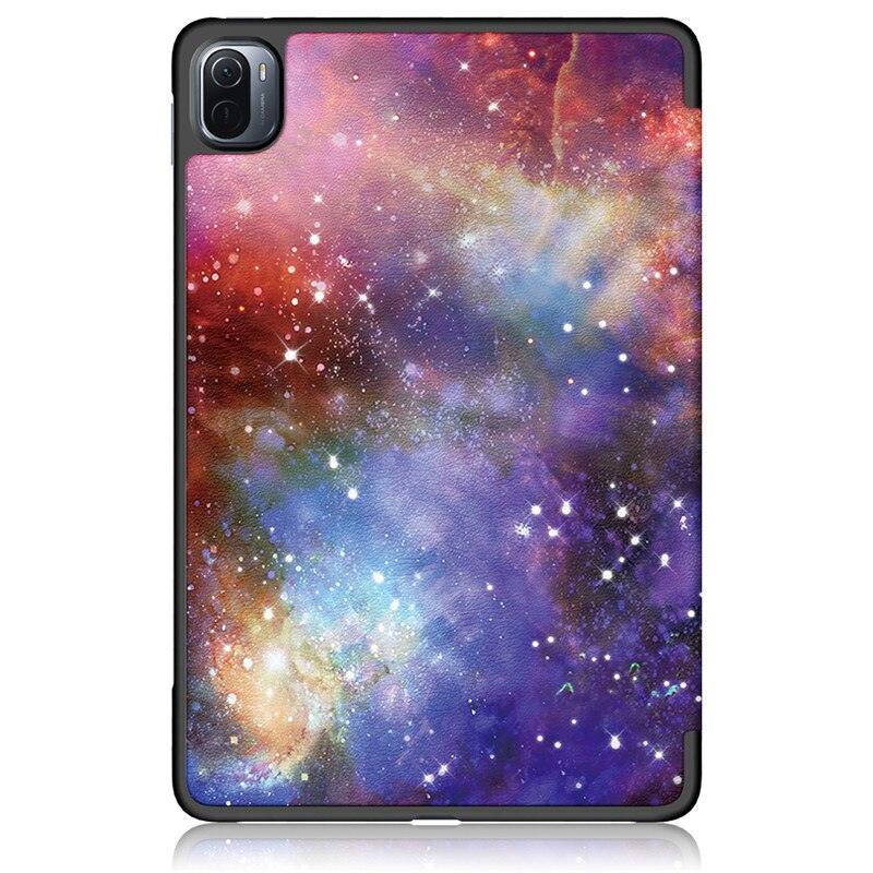 Redmi Pad 2022 10.6 Pour Tablette Xiaomi Pad 5 Étui Enfants Pliant Smart Cover Cuir Housse de Protection Mi Pad 5 Pro Étui Support Fonction Cuir Housse Imprimé Cuir de Haute Qualité Housse de Protection