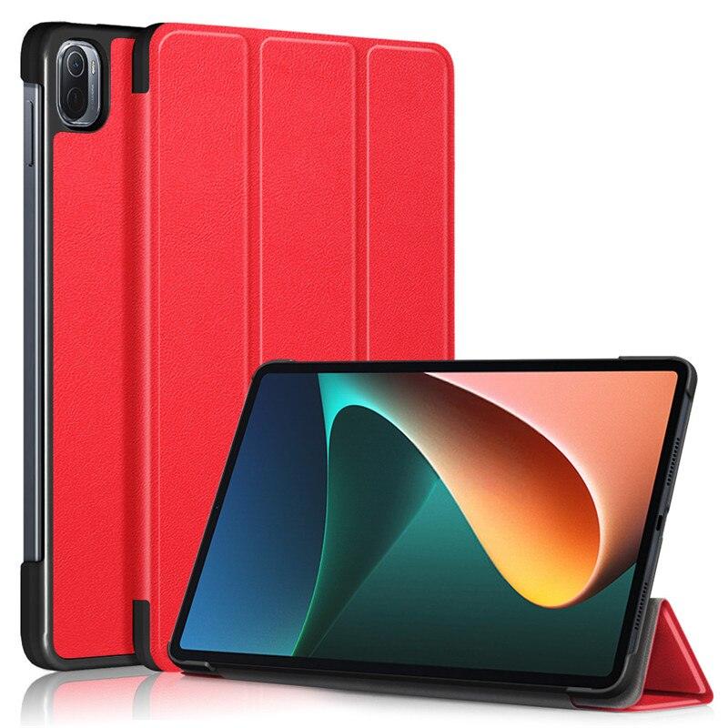 Redmi Pad 2022 10.6 Pour Tablette Xiaomi Pad 5 Étui Enfants Pliant Smart Cover Cuir Housse de Protection Mi Pad 5 Pro Étui Support Fonction Cuir Housse Imprimé Cuir de Haute Qualité Housse de Protection