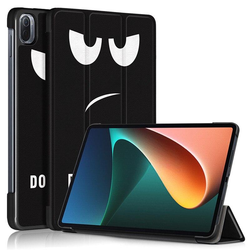 Redmi Pad 2022 10.6 Pour Tablette Xiaomi Pad 5 Étui Enfants Pliant Smart Cover Cuir Housse de Protection Mi Pad 5 Pro Étui Support Fonction Cuir Housse Imprimé Cuir de Haute Qualité Housse de Protection