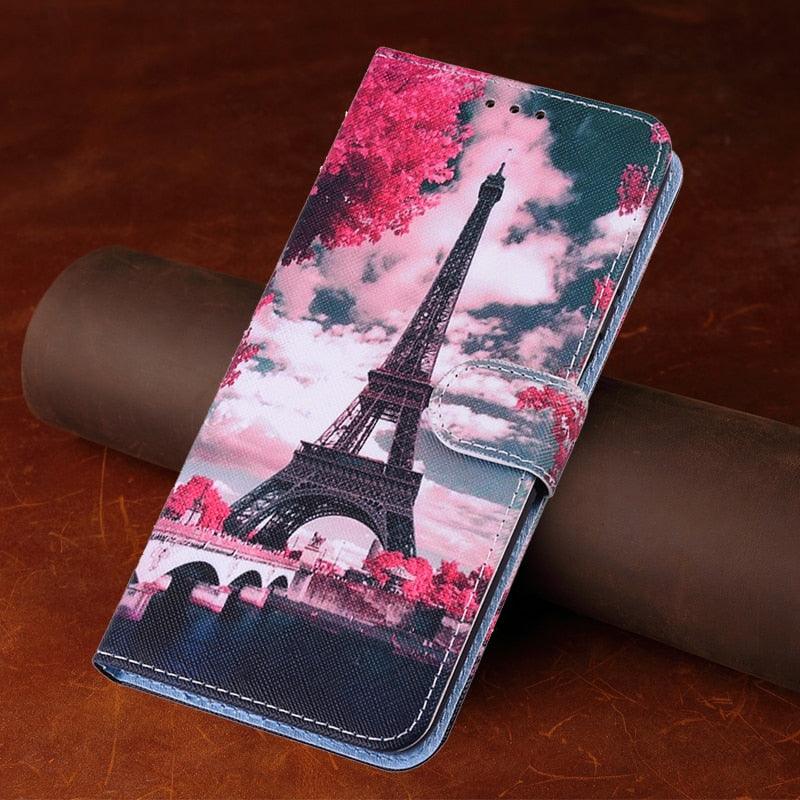 Étui en cuir magnétique Redmi 9T pour Xiaomi Redmi 9T 9AT 9A 9C NFC Redmi9 9 T A Power 9Prime Housse portefeuille mignonne en cuir coloré de qualité supérieure Dragonne Support de visualisation Étui portefeuille magnétique à rabat de protection interne