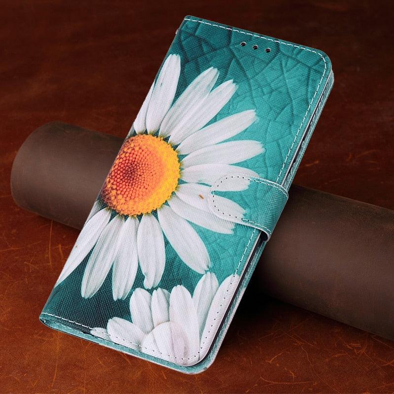 Étui en cuir magnétique Redmi 9T pour Xiaomi Redmi 9T 9AT 9A 9C NFC Redmi9 9 T A Power 9Prime Housse portefeuille mignonne en cuir coloré de qualité supérieure Dragonne Support de visualisation Étui portefeuille magnétique à rabat de protection interne