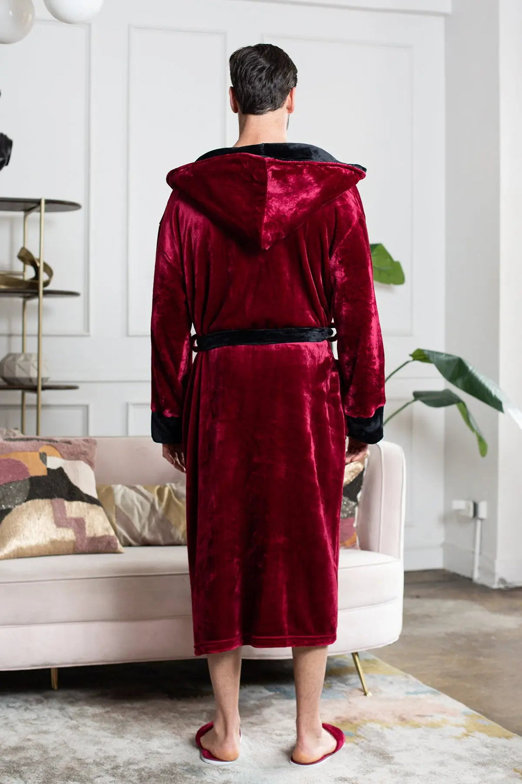 Robe de chambre pour homme à capuche – Confort douillet ultra-doux pour le quotidien