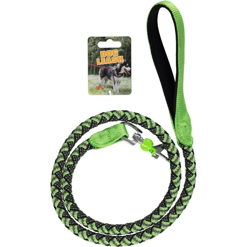 Laisse tressée extensible et réfléchissante pour animaux de compagnie