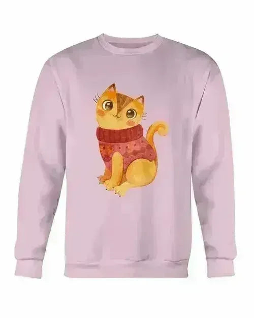 Sweat-shirt d'hiver pour chat - Haut en molleton ras du cou Gildan | Femstylo
