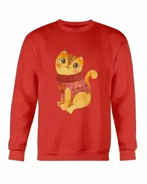 Sweat-shirt d'hiver pour chat - Haut en molleton ras du cou Gildan | Femstylo