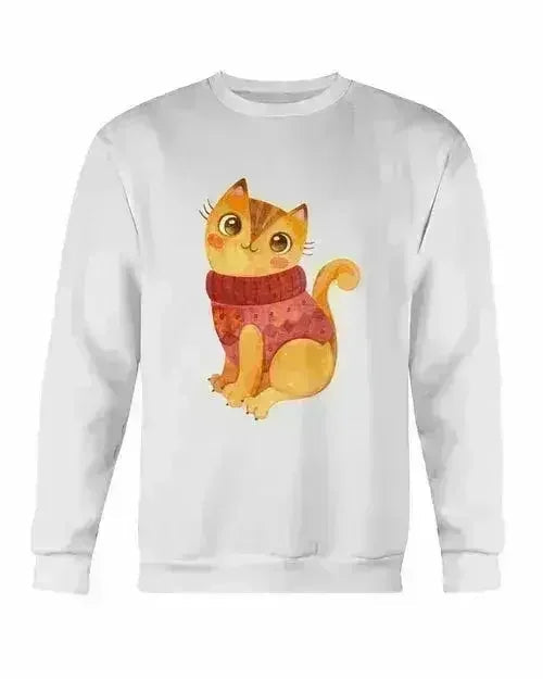 Sweat-shirt d'hiver pour chat - Haut en molleton ras du cou Gildan | Femstylo