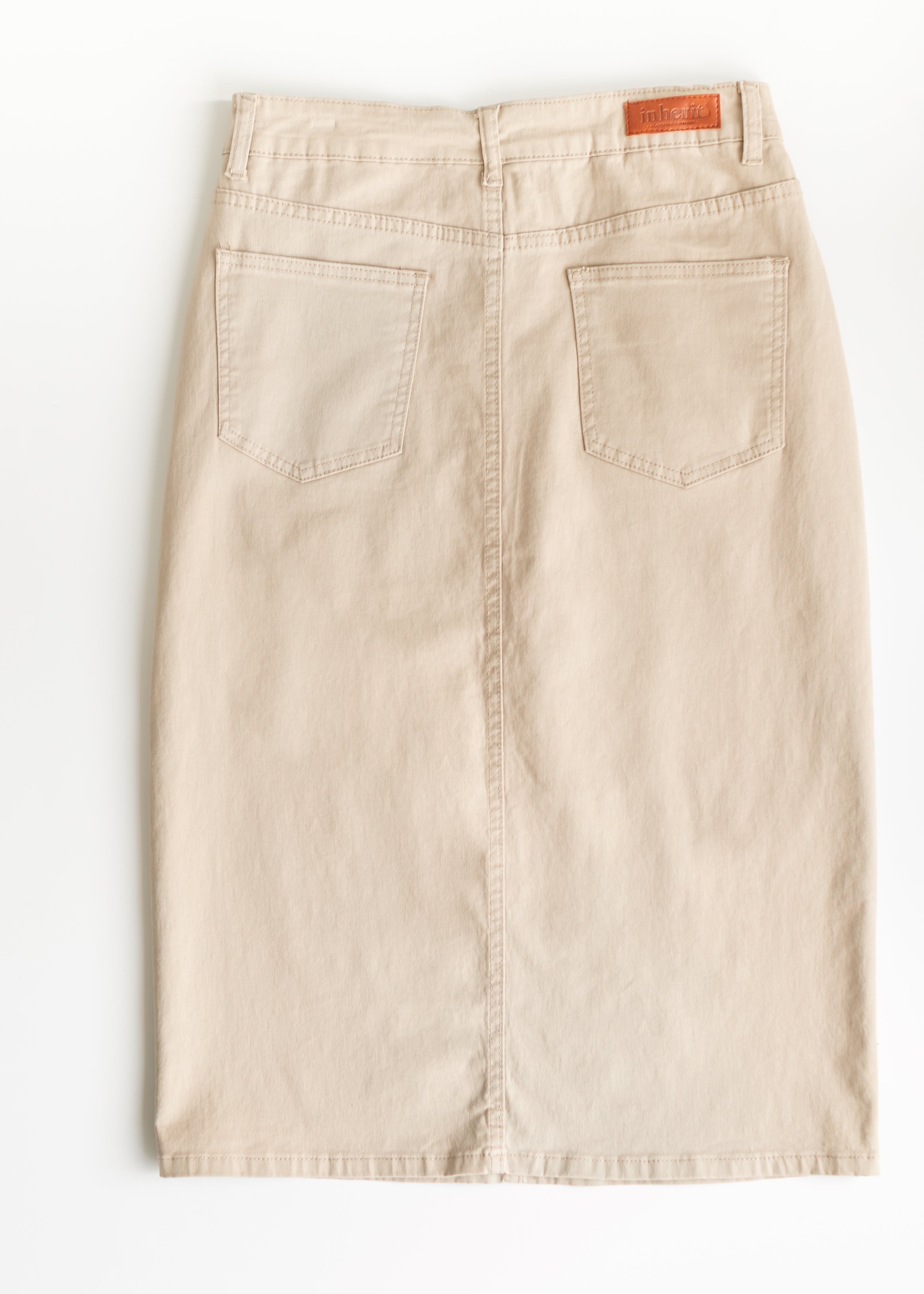 Jupe Midi en Jean Remi Simply Taupe