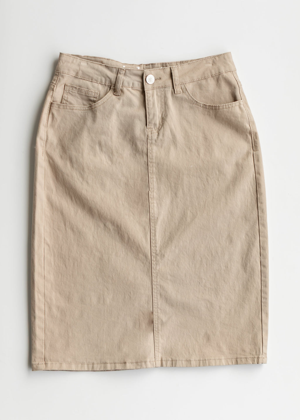 Jupe Midi en Jean Remi Simply Taupe