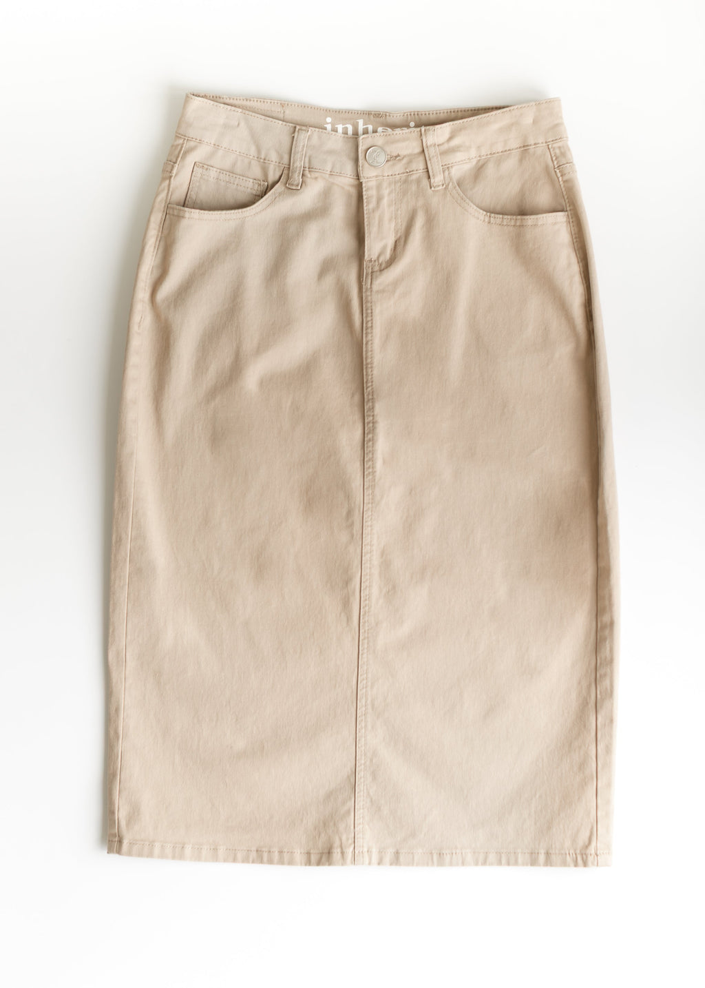 Jupe Midi en Jean Remi Simply Taupe