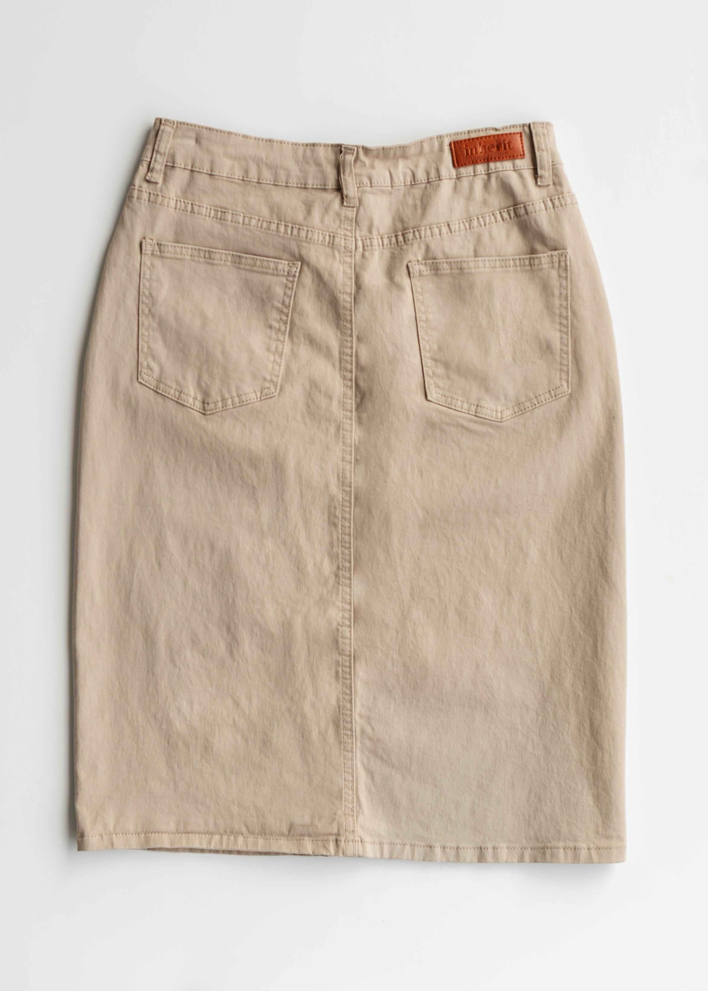 Jupe Midi en Jean Remi Simply Taupe