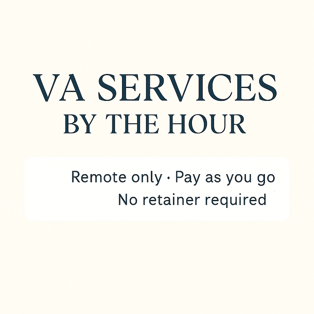 Remote E-Commerce & Admin Support – By the Hour