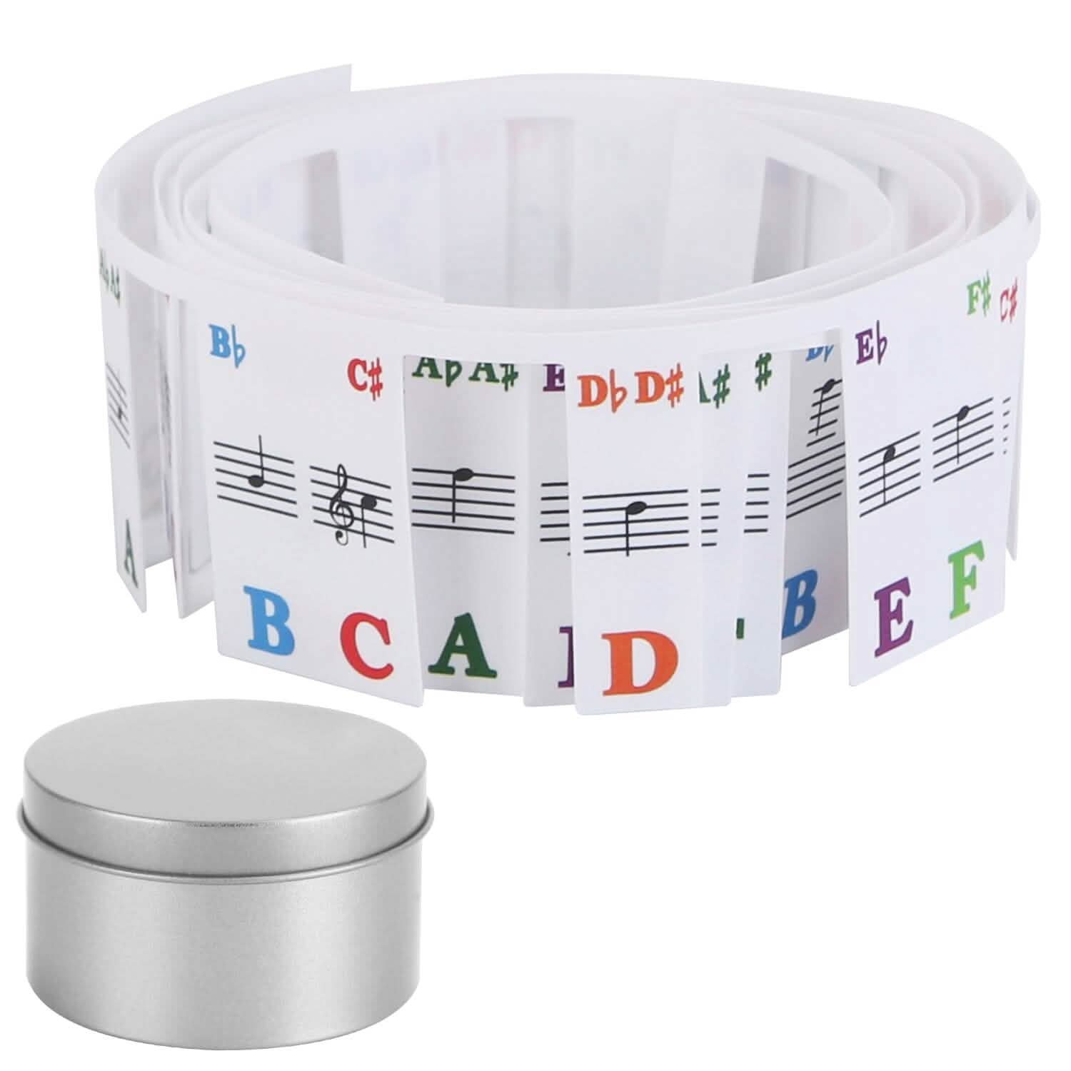 Autocollants de clavier de piano en PVC amovibles