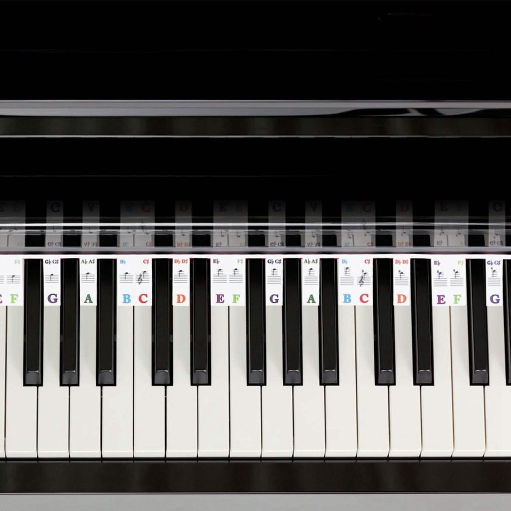 Autocollants de clavier de piano en PVC amovibles