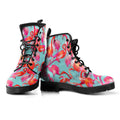 Bottes en cuir Flamant rose