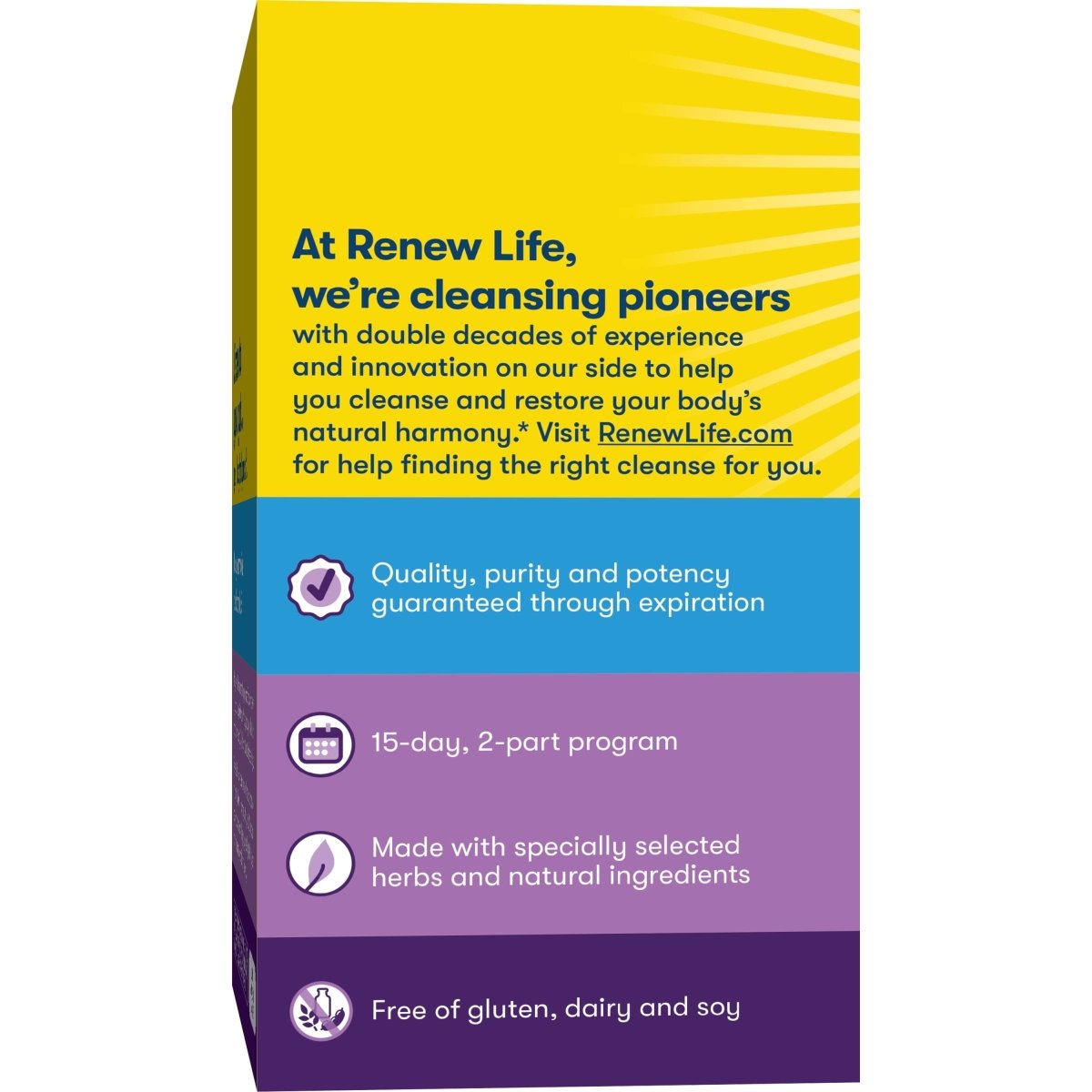 Renew Life Adult Cleanse - Microbial Cleanse & Detox, Supports Balance of Intestinal Microorganisms- 2-Part 15-Day Program, Gluten, Dairy & Soy Free, Vegetarian, 90 Capsules & 1 Fl. Oz. Tincture