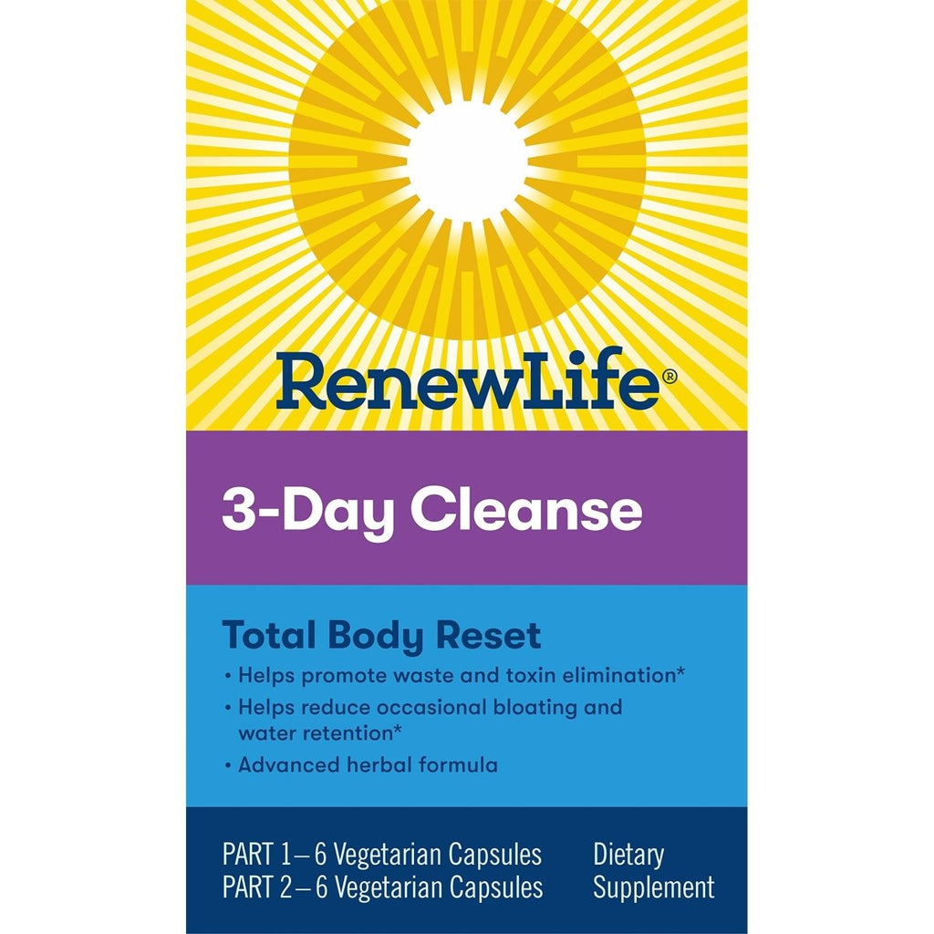 Renew Life Adult Cleanse Réinitialisation totale du corps - Programme en 2 parties sur 3 jours
