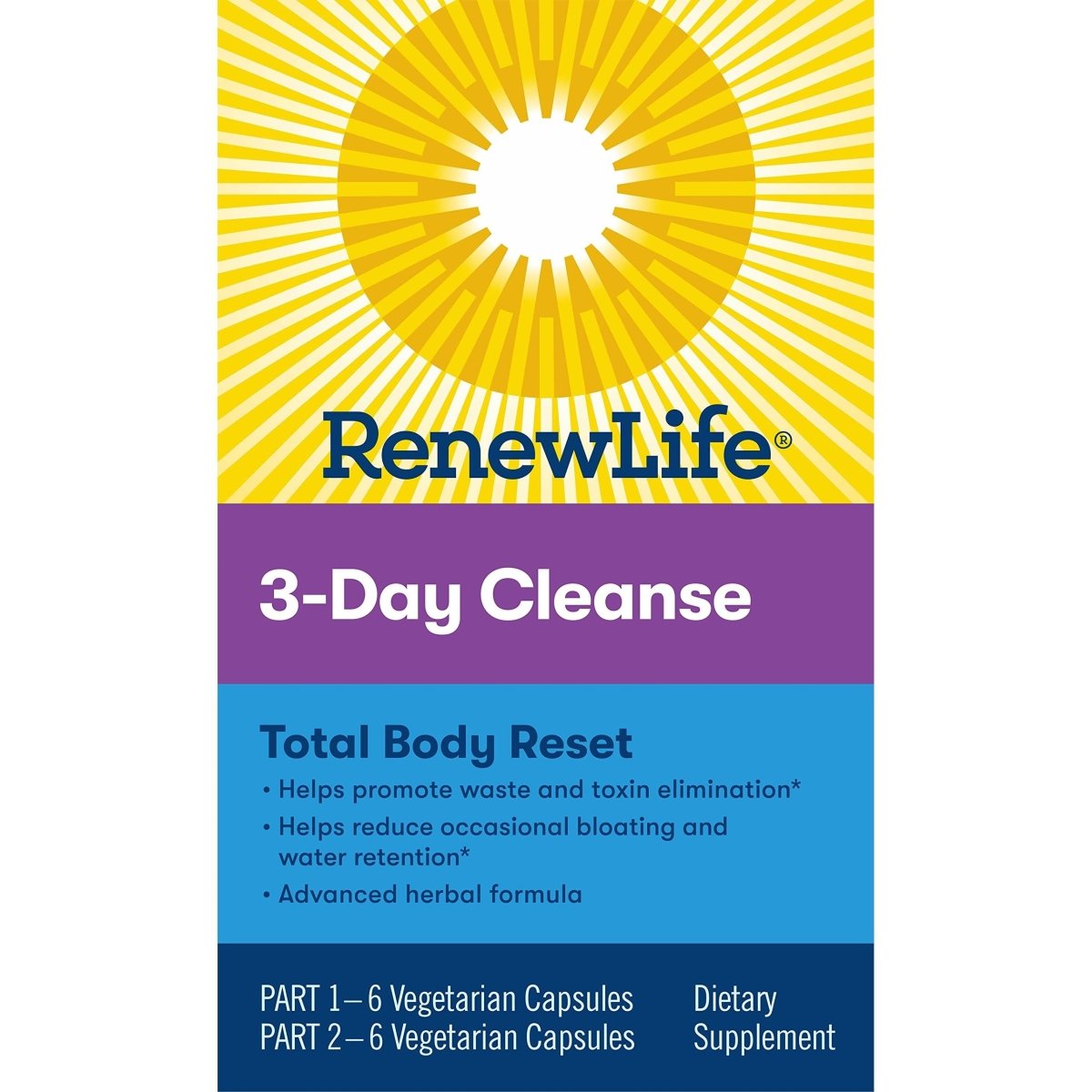 Renew Life Adult Cleanse Réinitialisation totale du corps - Programme en 2 parties sur 3 jours