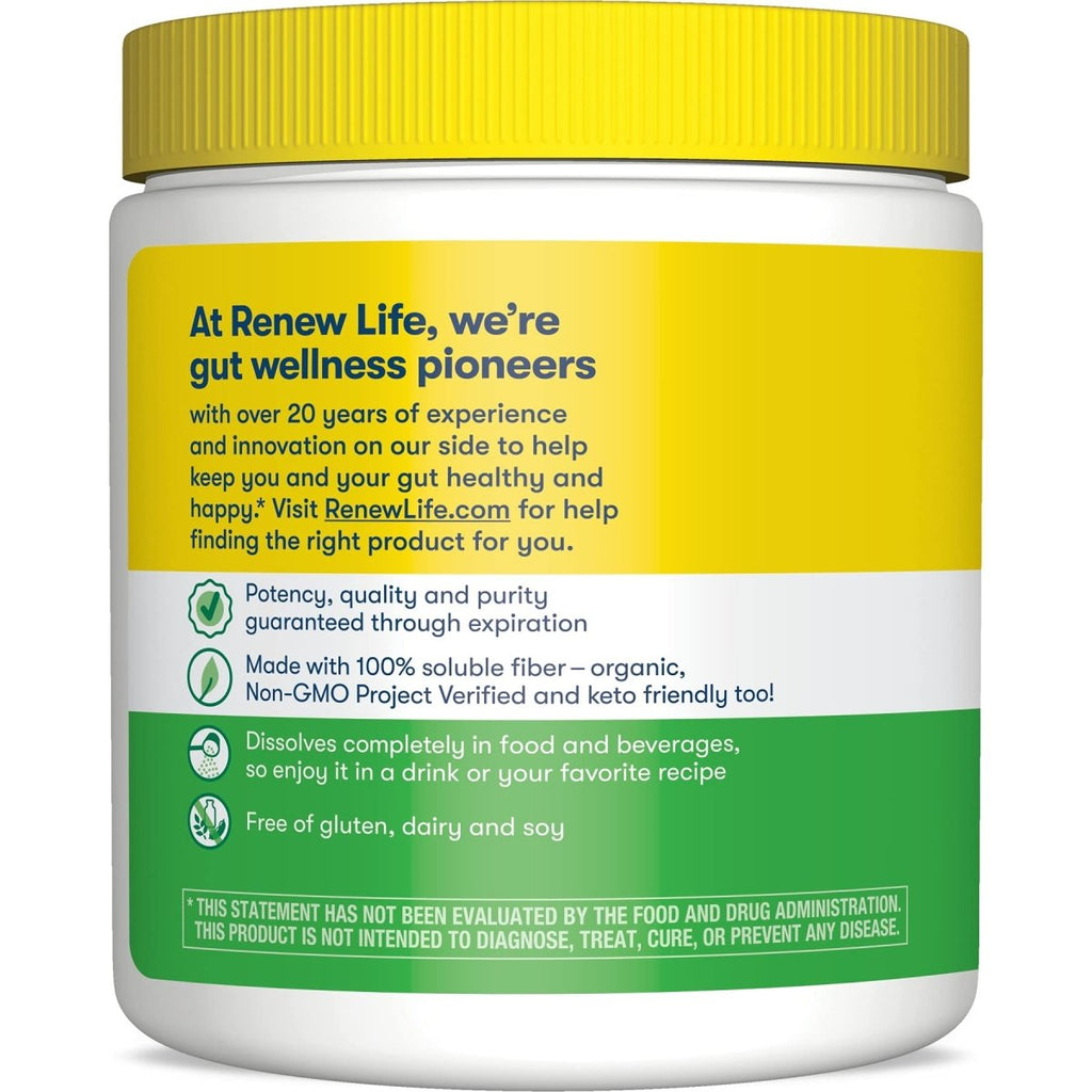 Renew Life Adultes Totalement Claire Fibre Prébiotique Biologique - 7 oz