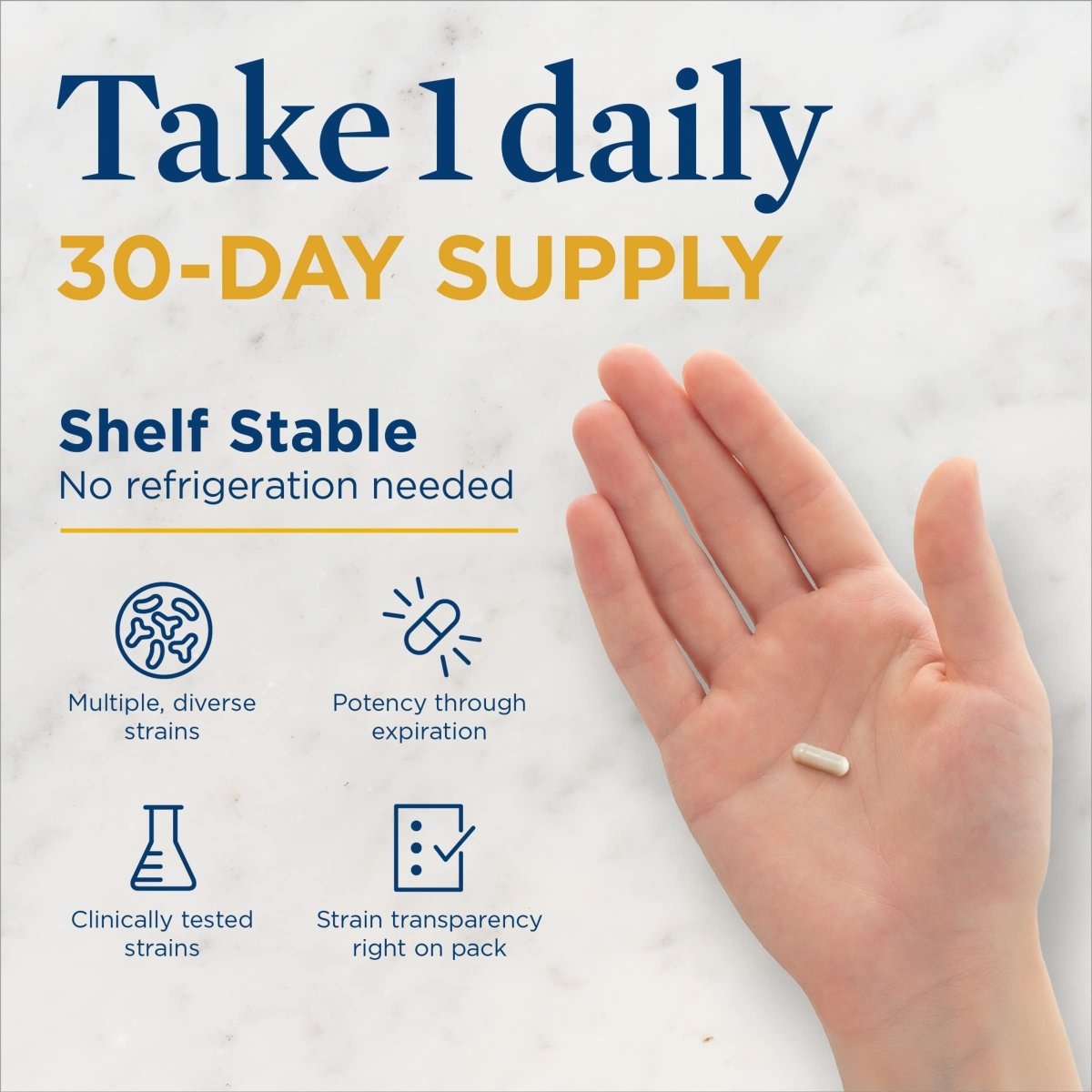 Renew Life Probiotiques pour adultes, 30 milliards d'UFC garantis, Go-Pack Extra Care, supplément probiotique pour la santé digestive et immunitaire, stable à la conservation, sans gluten, produits laitiers ni soja, 30 gélules