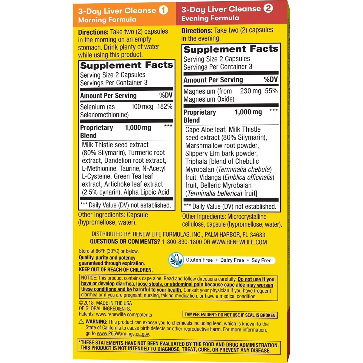 Renew Life Cleanse, Adult, 3-Day Liver Cleanse