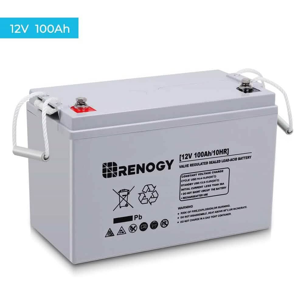 Batterie AGM à décharge profonde Renogy 12 volts 100 Ah (reconditionnée)