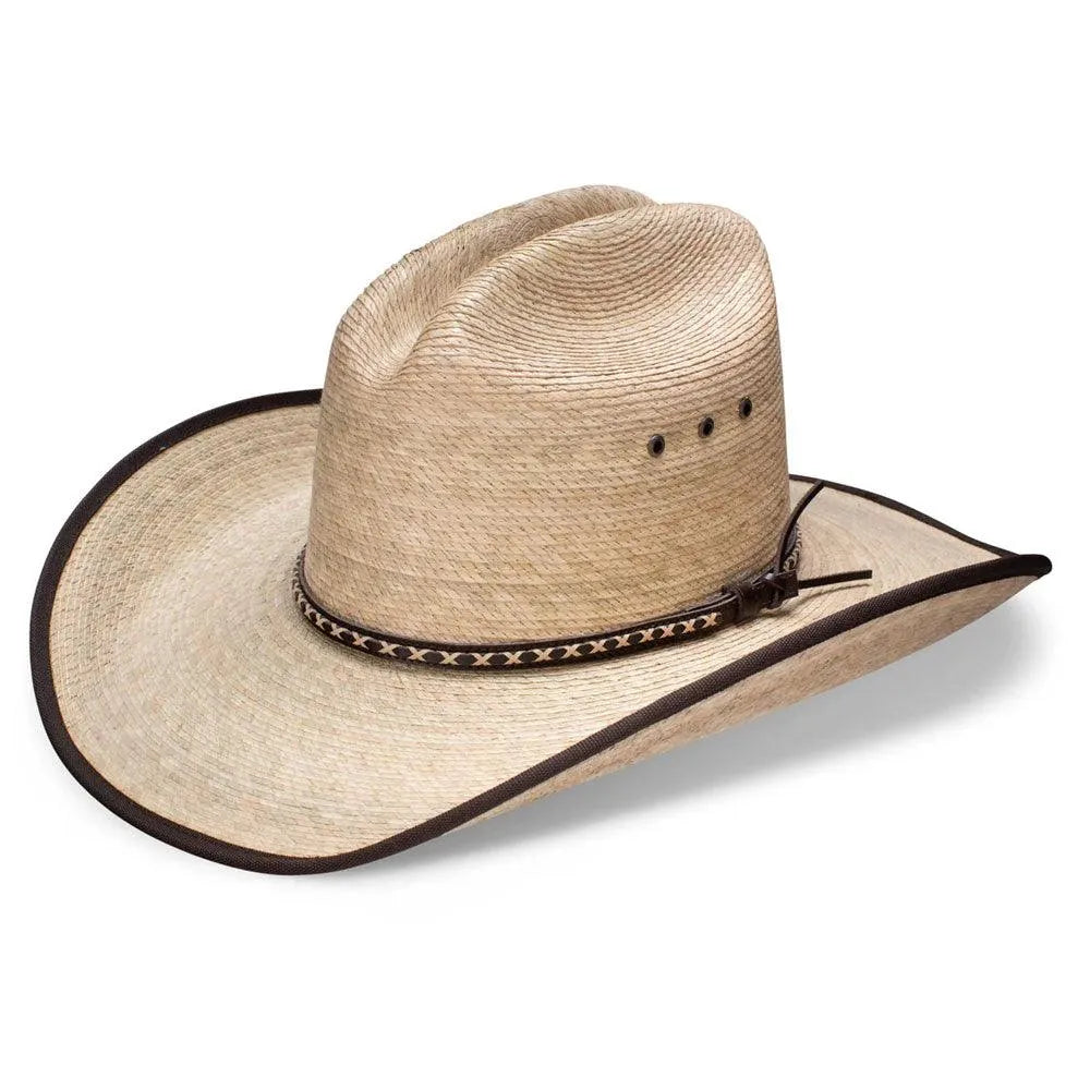 Chapeau de cowboy en paille de palmier mexicaine Resistol Jason Aldean Hicktown