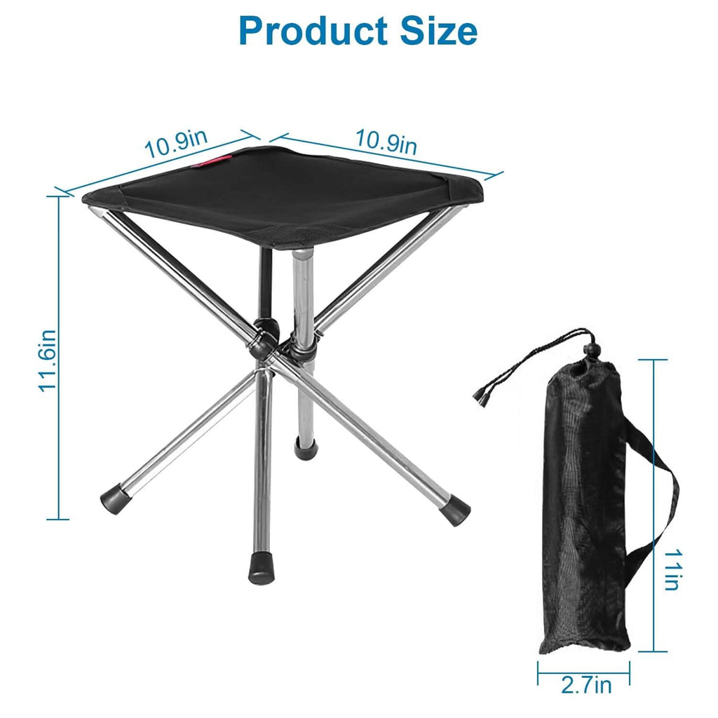 Chaise Pliante Rétractable Portable Tabouret de Randonnée Facile à Installer