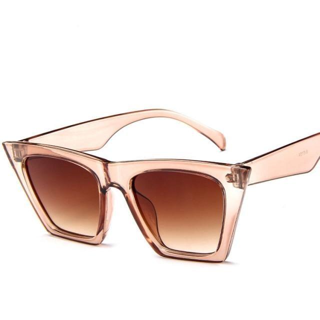 Lunettes de soleil rétro aviateur surdimensionnées avec monture carrée classique en alliage pour femmes/hommes, lunettes de luxe pour femmes, montures de lunettes pour femmes