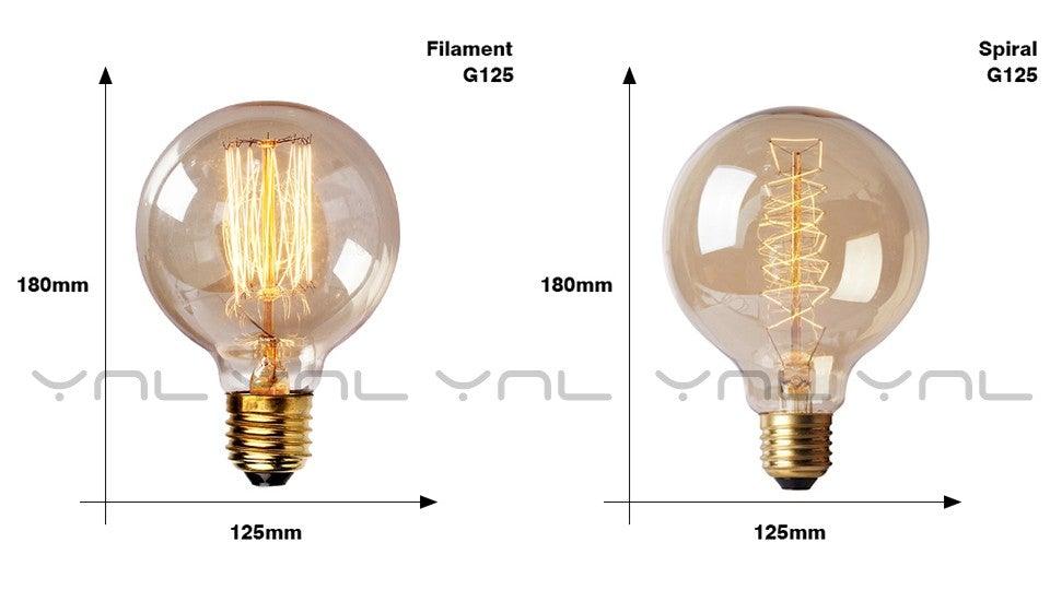 Ampoule rétro Edison ST64 A19 T45 G80 G95 G125 Incandescente E27 220V 40W tubes lumineux à filament Edison