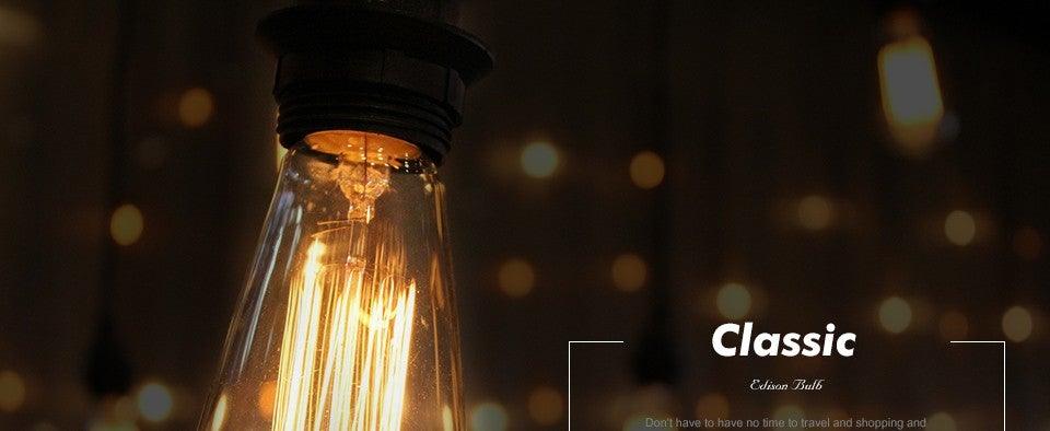 Ampoule rétro Edison ST64 A19 T45 G80 G95 G125 Incandescente E27 220V 40W tubes lumineux à filament Edison