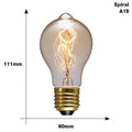 Ampoule rétro Edison ST64 A19 T45 G80 G95 G125 Incandescente E27 220V 40W tubes lumineux à filament Edison
