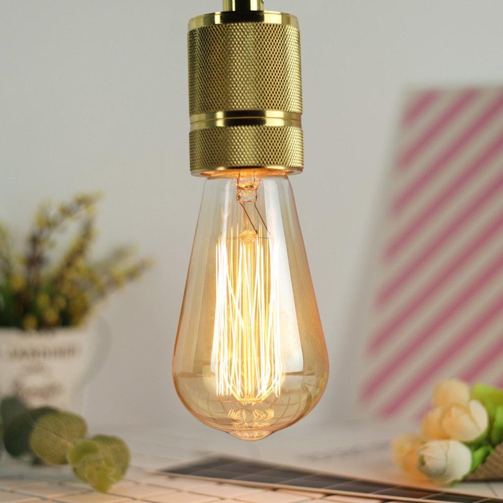 Ampoule à filament Edison Rétro Incandescente Ampoules Ambiance Ambre Chaud Dimmable Style Ancien Vintage Pour Lampe de Table Restaurant Maison Bureau