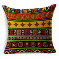 Housse de coussin décorative en lin à rayures ethniques, motif rétro de haute qualité, pour canapé, lit, style bohème, rayures rétro en coton mélangé, lin, housse de coussin, textile automobile, imprimé décoratif 45x45CM