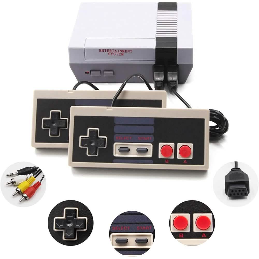 Console de jeu d'inspiration rétro avec 620 jeux préchargés