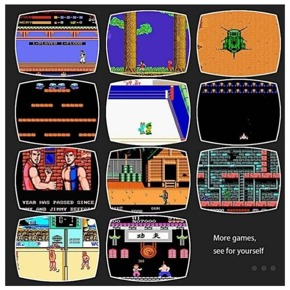 Console de jeu d'inspiration rétro avec 620 jeux préchargés