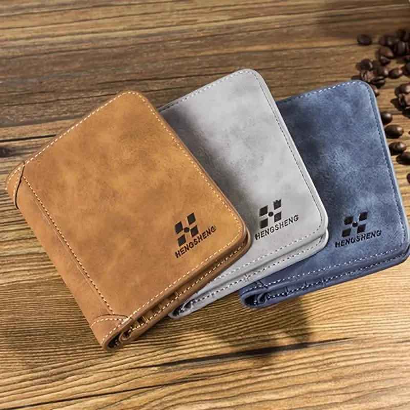 Porte-cartes en cuir rétro pour homme
